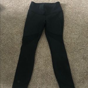 Athleta compression leggings mesh detail